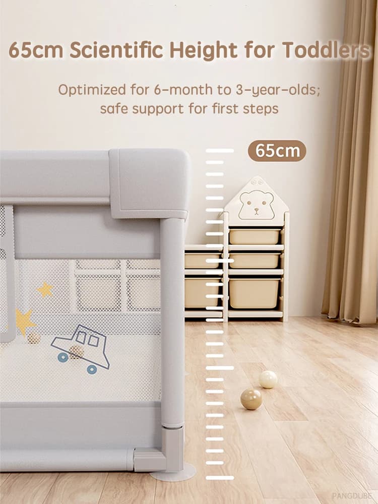 PANGDUBE Parc de jeu pour bébé, clôture de sécurité robuste, grande zone de jeu d'activité pour tout