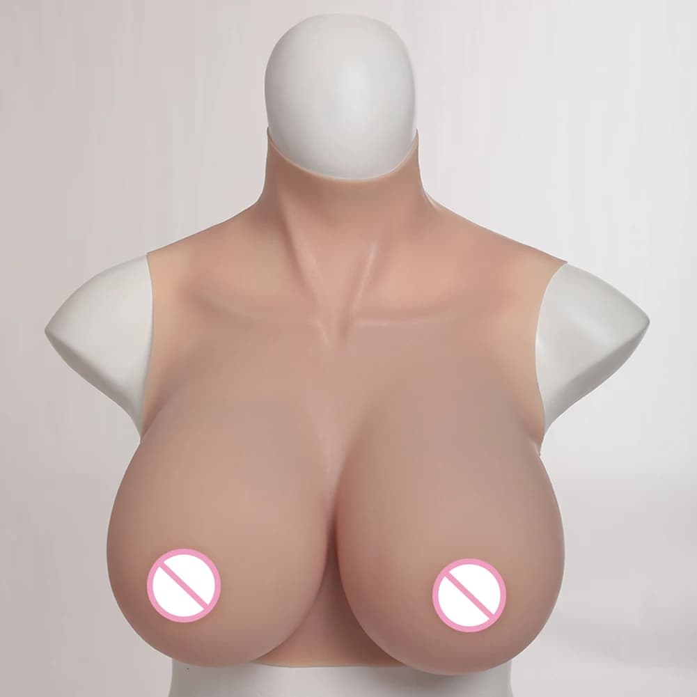 Eyung H Cup-Faux Seins en Silicone, Rehausseur de Seins pour Crossdresser Drag Queen, Sein Mâle à Fe