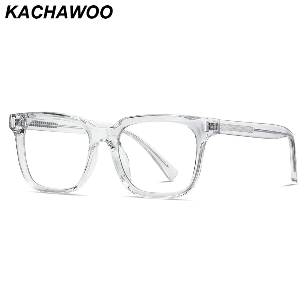 Kachawoo anti lumière bleue lunettes TR90 acétate hommes lunettes carrées cadre pour femmes tendance