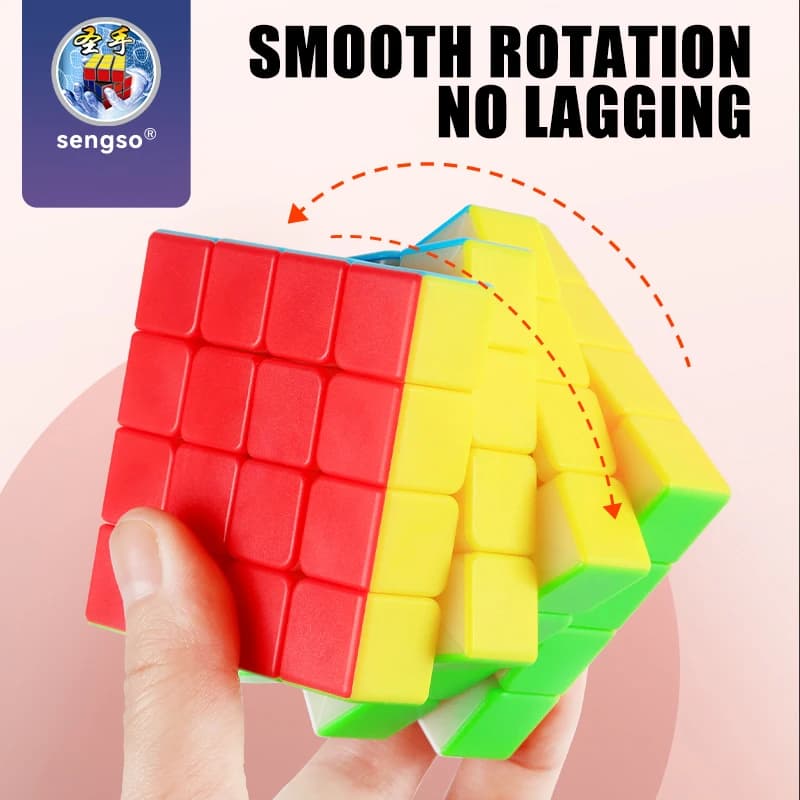 SENGSO Speed Cube 2X2 3x3 4X4 5X5 Cube pyramide résolution de problèmes casse-tête, Puzzle de couleu