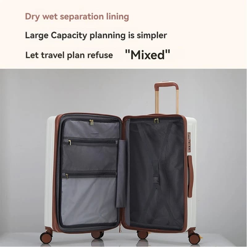 1 Piece Set 20/ 24inch Boarding Large Capacity Expandable Suitcase Anti-Scratch Surface Customs Lock