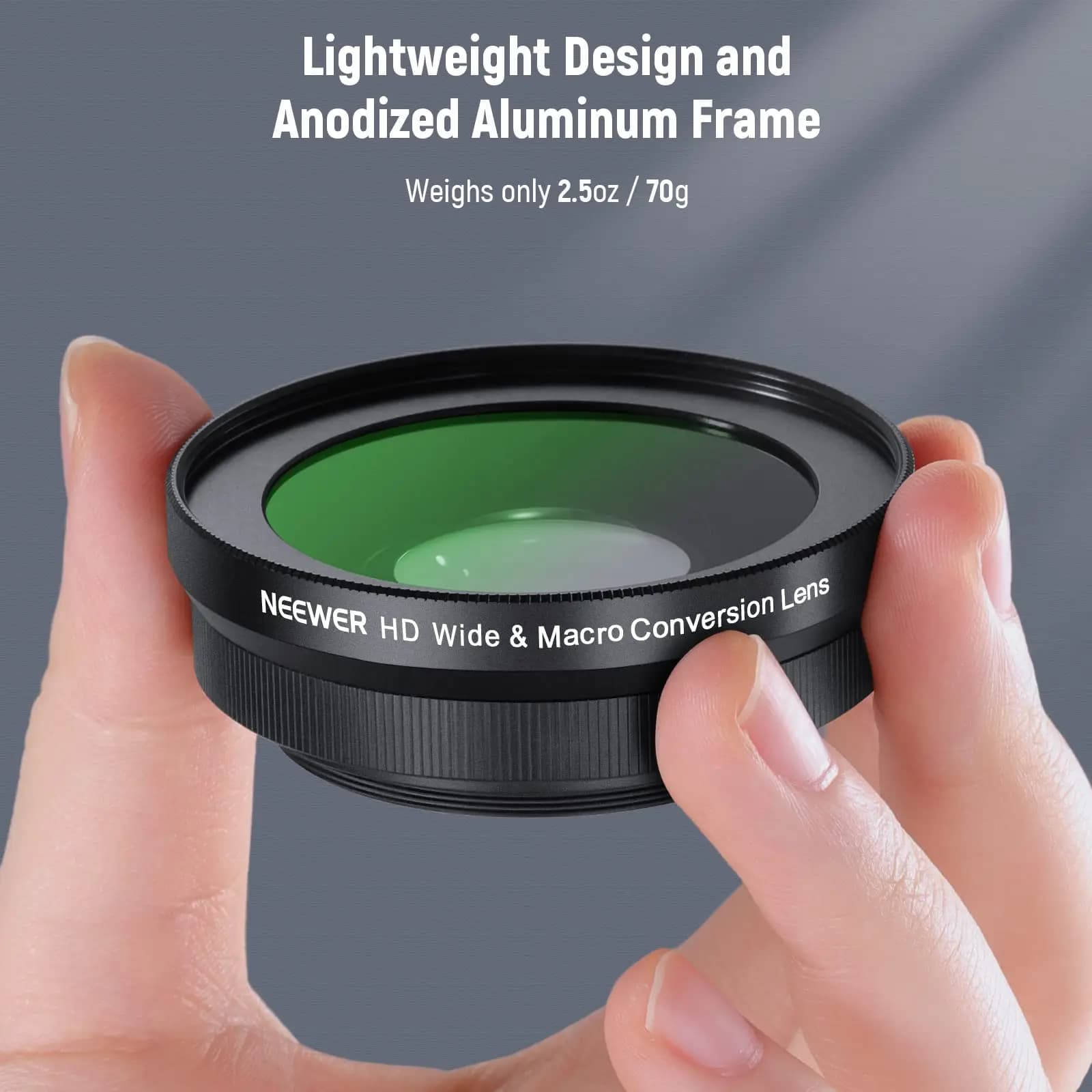 NEEWER 40.5mm HD objectif grand Angle pour Sony ZV-1F ZV-E10 A5000 A6000, 2 en 1 18mm grand Angle et