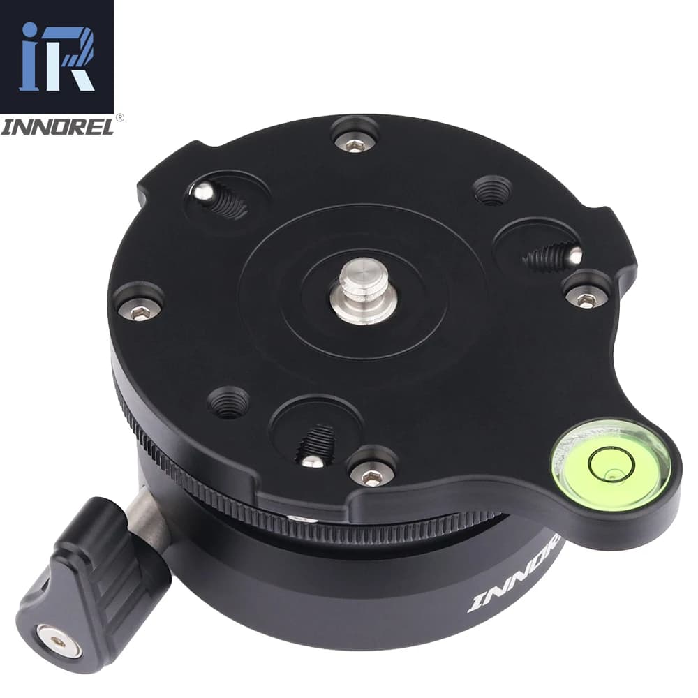INNOREL Tête de trépied LB-60 Base de décrochage Niveau Plate-forme de réglage horizontal pour la ph