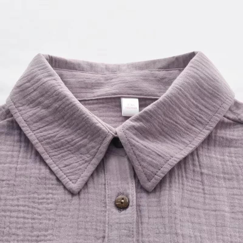 Robe chemise Chic et élégante pour femmes, 100% coton, col rabattu, manches longues, robe de fête d'