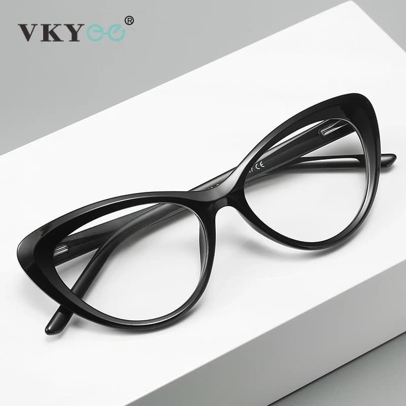 VICKY mode oeil de chat femmes lecture lunettes montures pour lumière bleue bloquant Prescription op
