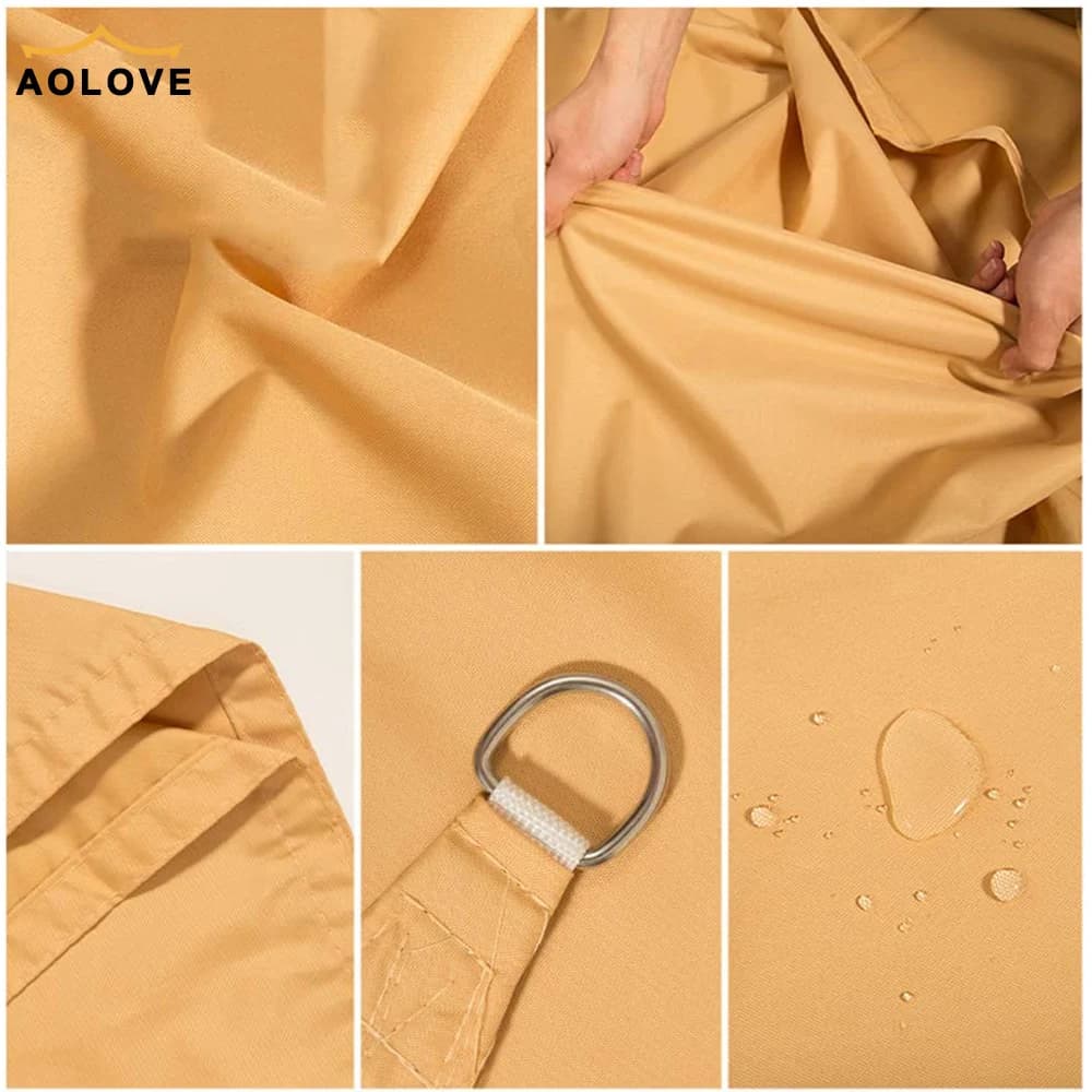 Abri solaire étanche Triangle pare-soleil Protection couverture extérieure jardin Patio piscine ombr