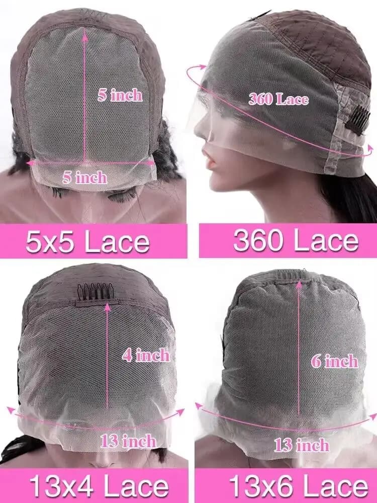 HD Transparent 13x4 13x6 vague de corps dentelle avant perruque pré plumée 360 dentelle frontale per