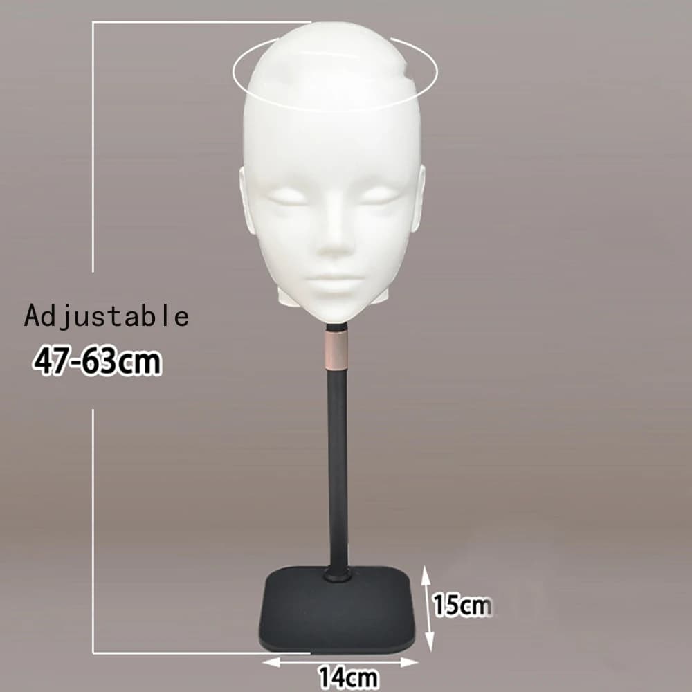 Support de perruque de tête de Mannequin de 22 pouces, avec trépied de perruque réglable, pour la fa