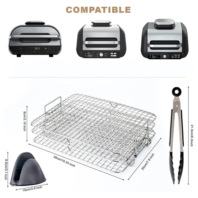 A25UAir support de friteuse pour friteuse à Air Ninja Foodi Grill XL, support de déshydrateur multic