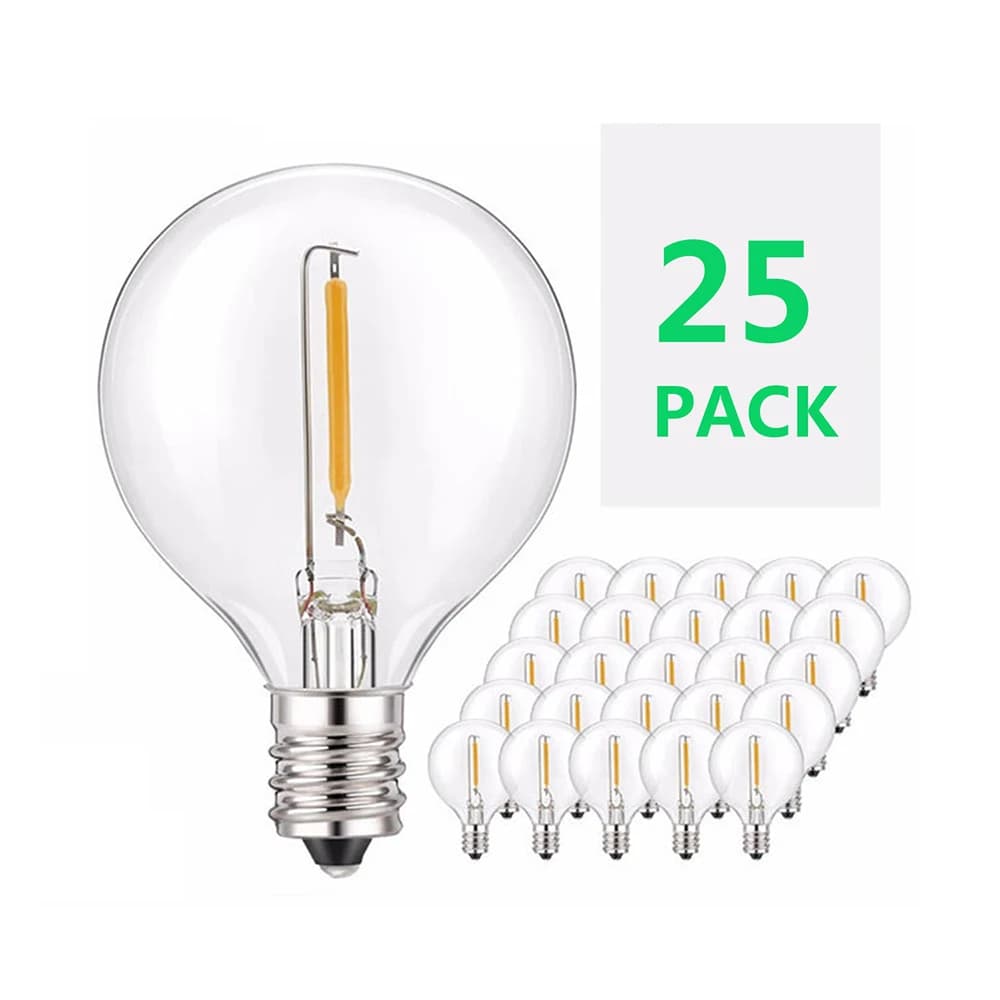 6/25 pièces E12 LED ampoule extérieure G40 pour LED chaîne lumières chaîne Globe chaîne