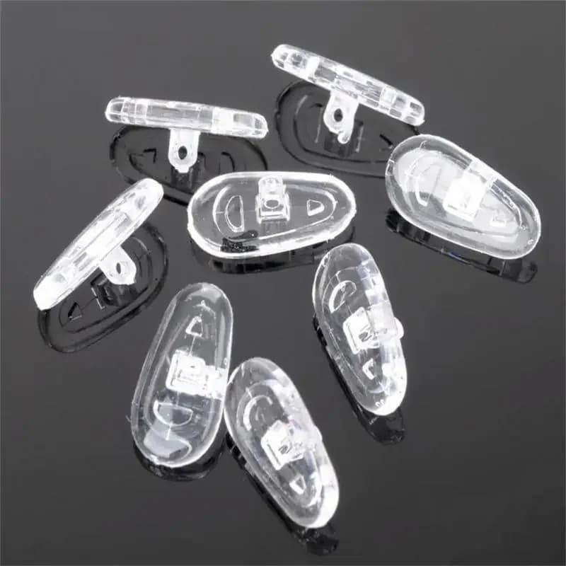 10/20/50 paires/ensemble plaquettes nasales en Silicone pour lunettes plaquettes nasales souples lun