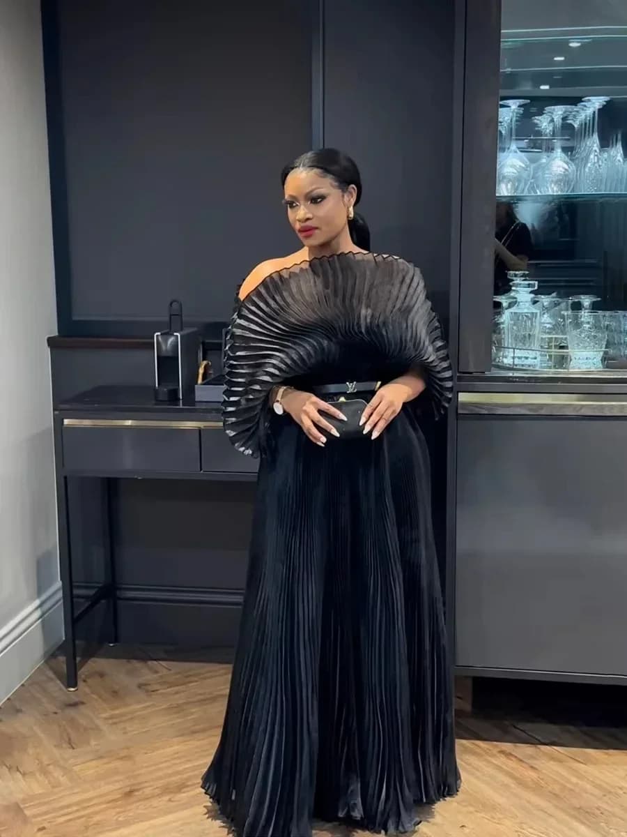 YUDX-Robe de soirée plissée à la main pour femme, plis ata yake, grande taille, automne, nouveau, 20