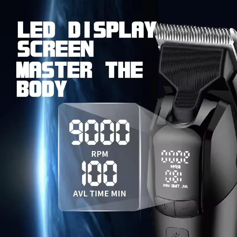 Kemei KM-1858 10W barbier professionnel électrique tondeuse à cheveux DLC lame tondeuse sans fil USB