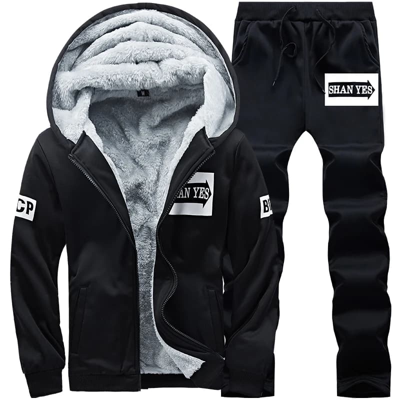 Wolf Czuadlte2024New hiver hommes ensemble de sport pantalons décontractés pull à capuche jeunesse g