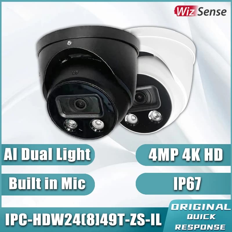 Dahua IPC-HDW2849T-ZS-IL 4K 8MP IPC-HDW2449T-ZS-IL 4MP caméra Web à focale variable intelligente dou