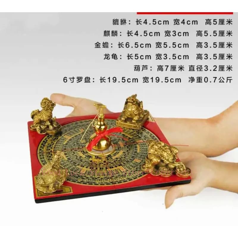 Outil de maître FENG SHUI géomantique d'asie, efficace, JIN MU SHUI HUO TU, maison de ville, dessin 