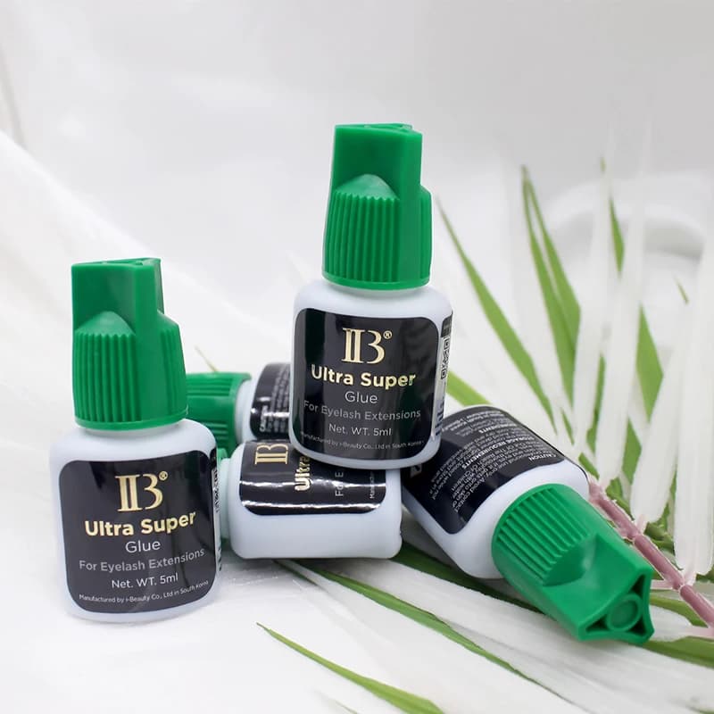 IBeauty – colle Ultra Super pour Extension de cils, 20 bouteilles, capuchon vert, adhésif imperméabl