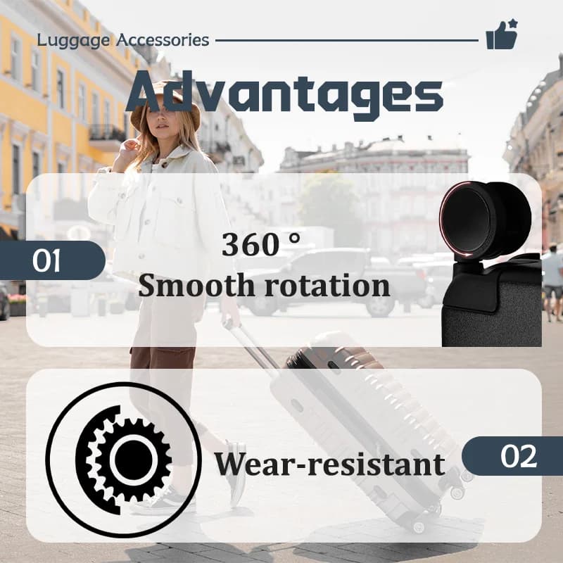Pièces de rechange pour valises Rimowa 360 °   Roues silencieuses et lisses, roues pivotantes, insta
