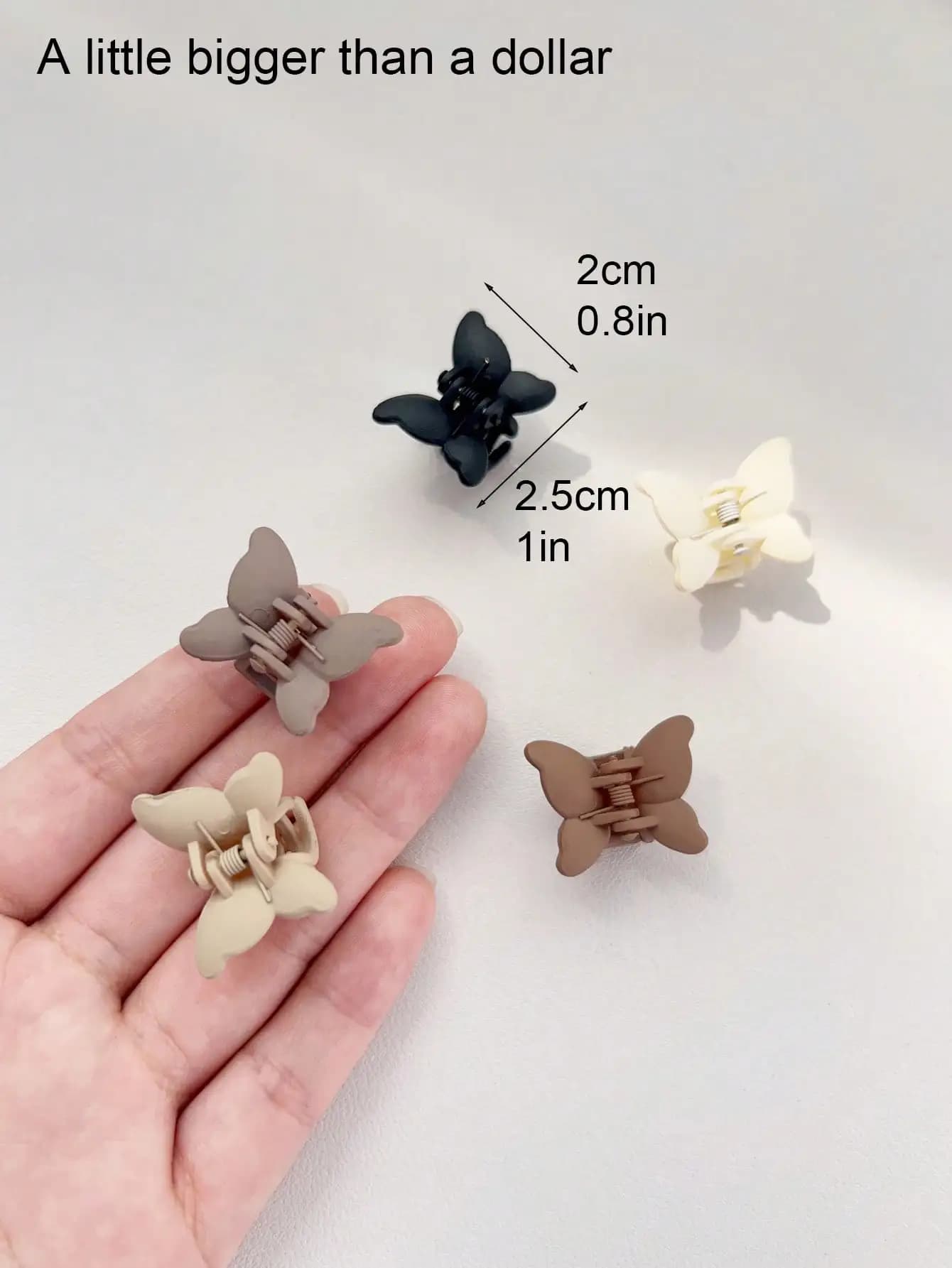 Ensemble de Mini pinces à cheveux papillon pour femmes et filles, 10 pièces, forte adhérence pour ch