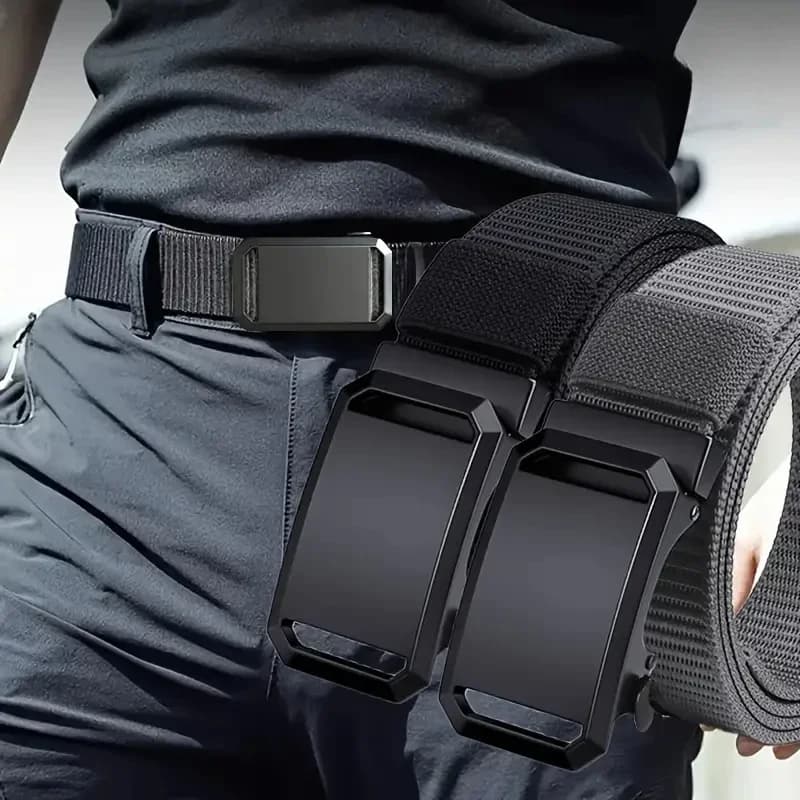 Nouvelle ceinture à boucle automatique, vêtements de travail tactiques en toile, pantalons d'entraîn