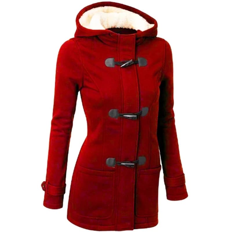 Cardigans à capuche pour femmes, vestes à boutons en corne, manteau polaire, vêtements d'extérieur, 