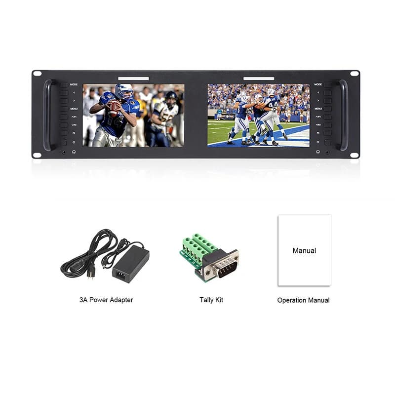 Feelworld-Moniteur D71 Plus 7 "3RU IPS 1920x1200, moniteur de montage T1 LCD de diffusion avec entré