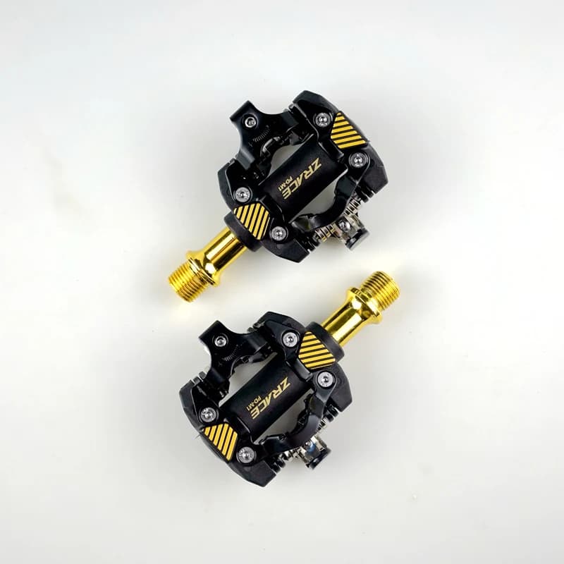 Pédales ZRACE PD-M1 SPD - OR, Pédales autobloquantes, Composants VTT pour la course cycliste, VTT, 3