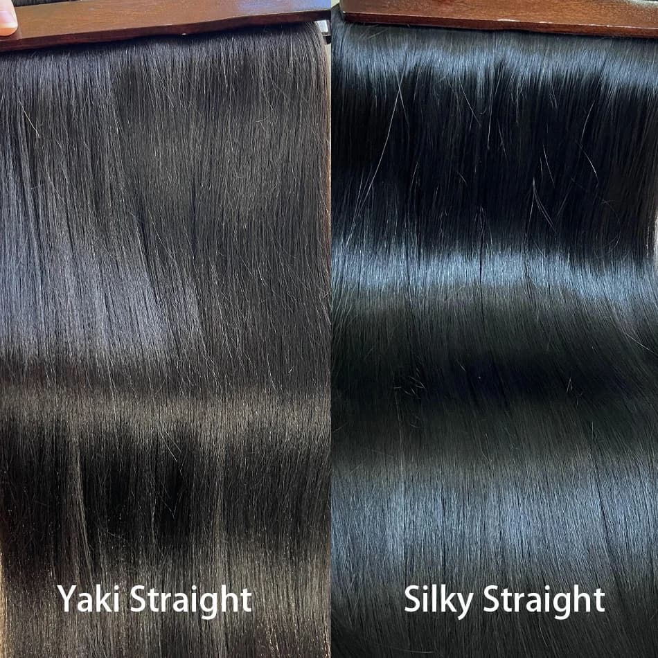 Extensions de cheveux humains vierges bruts 100% naturels, lisses, effet Yaki, vente en gros # Lot d