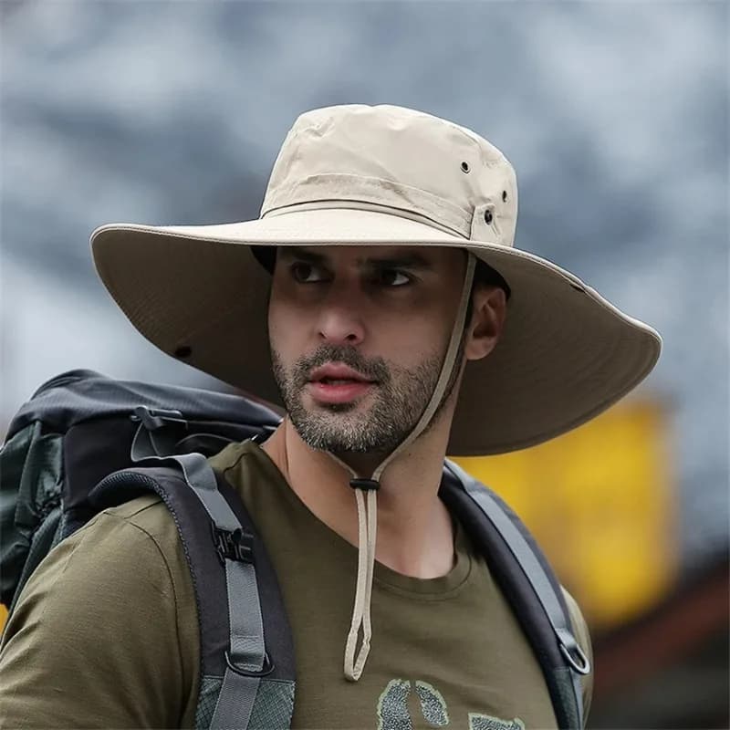 Chapeau seau d'été pour hommes, Cowboy, pêche en plein air, randonnée, plage, maille respirante, Ant