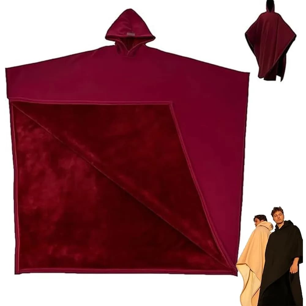 Mode Indio cape Robe à capuche Punk ample couleur unie hommes sweat couverture décontractée avec cha