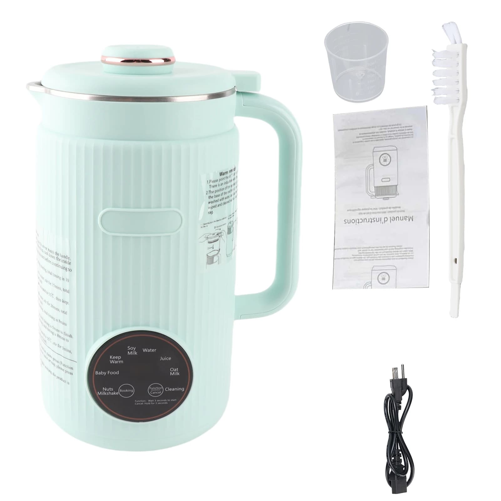【Nouveau】 Mélangeur Programmable avec affichage numérique 12 lames en acier inoxydable nettoyage aut