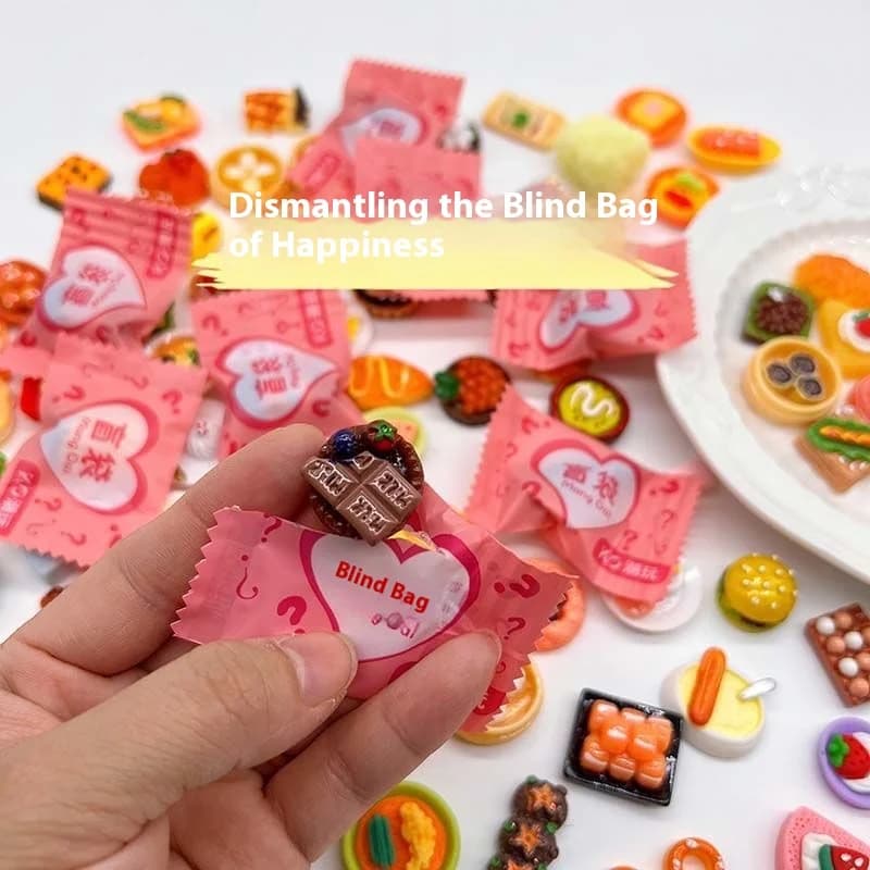 40 mini-boîtes surprises en résine en forme de bonbons, accessoires alimentaires, décorations artisa