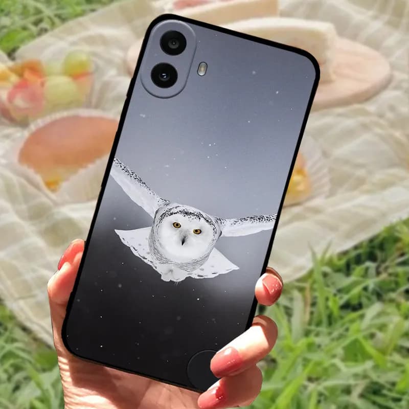 Coque de protection en Silicone souple, Anti-chute, antichoc, noire, pour Nothing CMF Phone 1