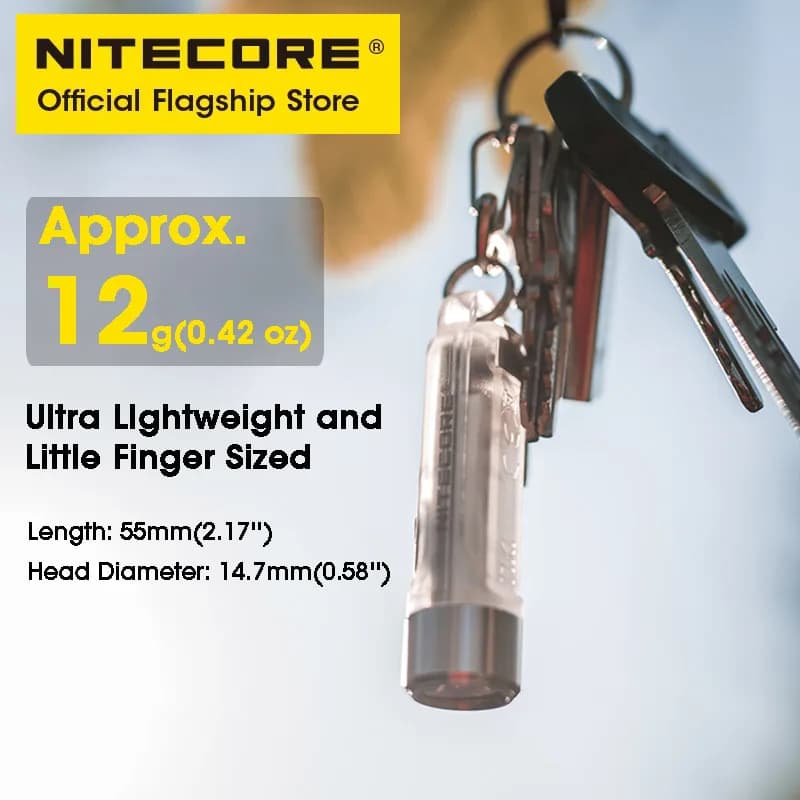 NITECORE TIKI Source multi-lumière USB-C Charge Portable EDC Camping lampe de poche APC UV Mini port