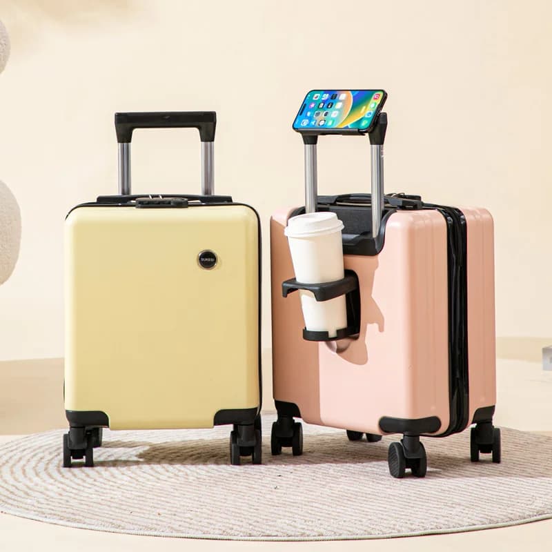 Valises De Voyage aériennes sur roulettes avec porte-gobelet, valise à main pour boîte De Voyage en 