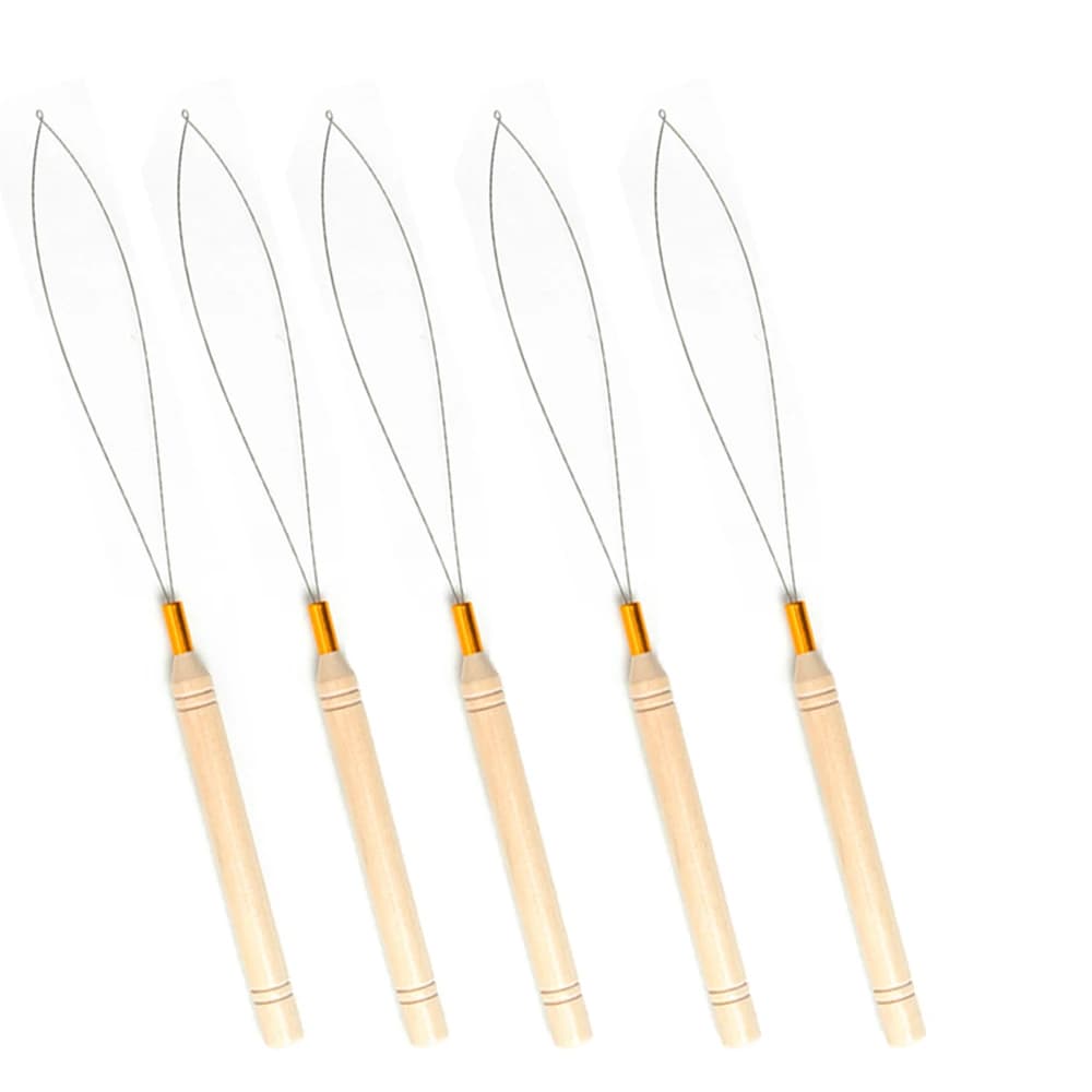 Micro anneaux, outil de boucle, enfileur de boucle, aiguille de traction utilisée avec une pince à c