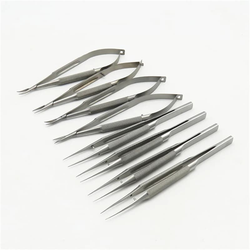 Ensemble de cataract Phaco, pincettes, porte-aiguilles, instruments ophtalmologie, Instruments micro