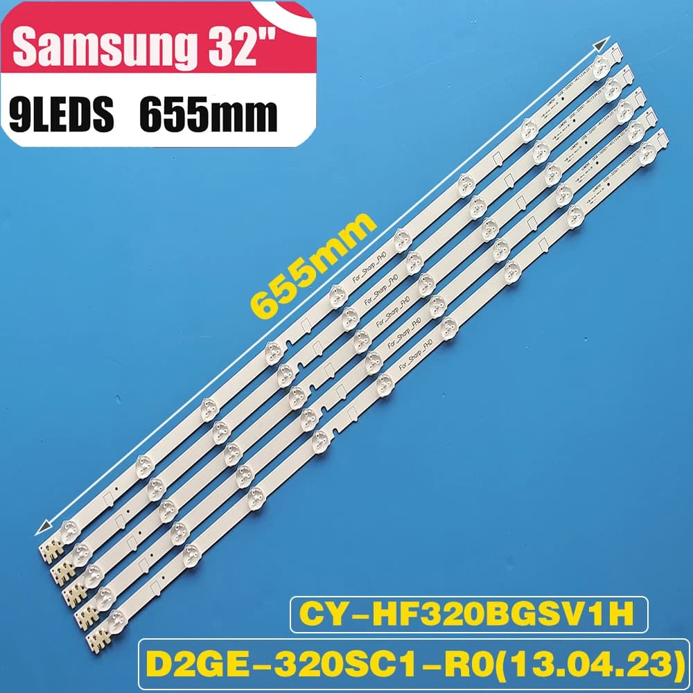 10 Kit 655mm pour Sharp-FHD 32 ''D2GE-320SC1-R0 CY-HF320BGSV1H UE32F5000AK ue32f5500aw UE32F5700AW H