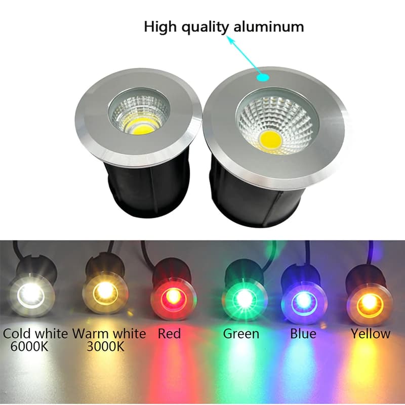 5W 3W 1W Imperméable A MENÉ LA Lumière Souterraine Sol Extérieur Chemin de Jardin Sol Enterré Cour S