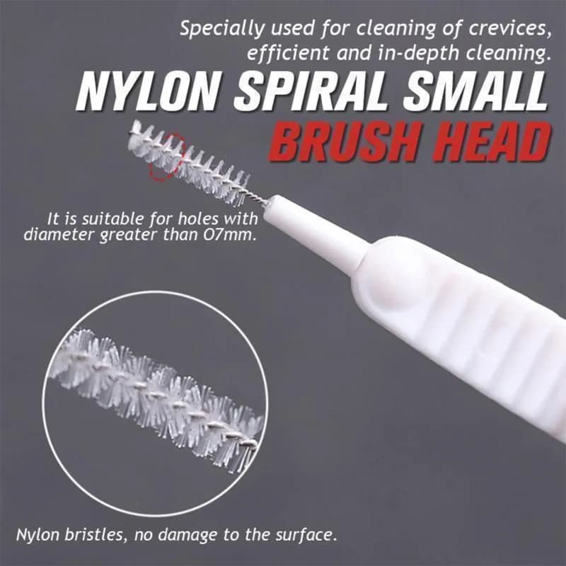 Brosse de nettoyage de douche, 10 à 500 pièces, Micro buse de brosse en Nylon, outils de nettoyage A
