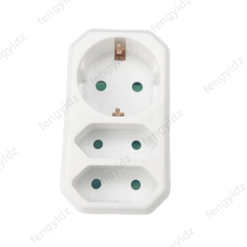 Prise murale Standard allemande, 3 sorties, 16a, 250V, 1 à 3 voies, adaptateur Triple, 3500w