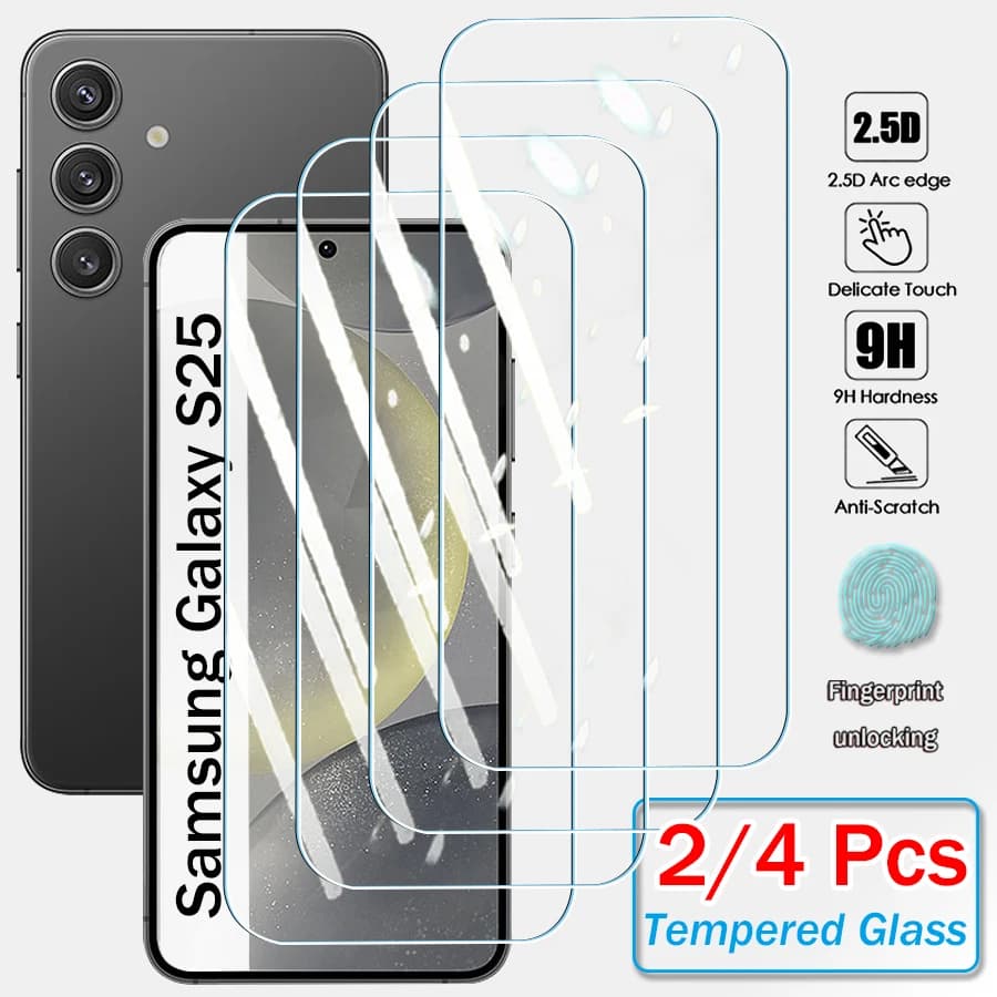 Protecteur d'écran en verre trempé, 2/4 pièces, pour Samsung Galaxy S26 S25 S24 Ultra S23 S22 Plus F