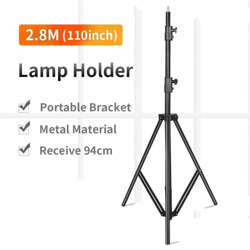 SOONPHO 280 cm support de lumière robuste avec 1/4 vis pour Studio Photo Flash diffuseur trépieds an