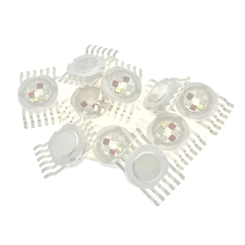 Puce LED COB colorée pour scène, RVB, RGBW, RGBWY, RGBWYV, 3W, 4W, 6W, 8 W, 9W, 10W, 12W, 15W, 18 W,