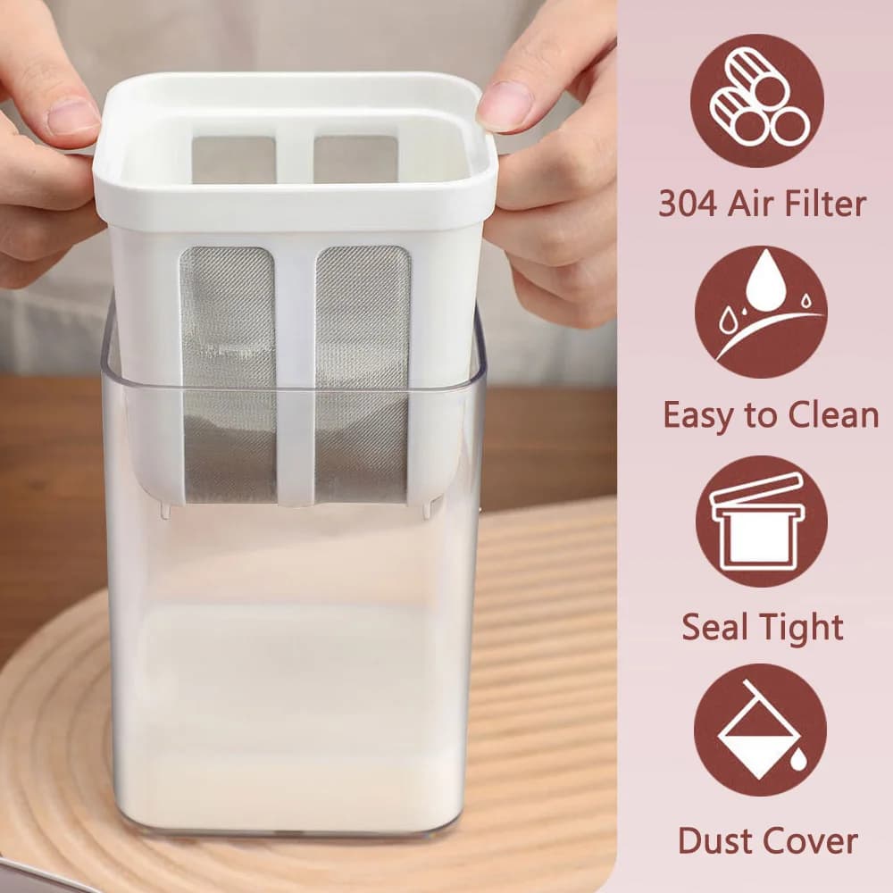 Passoire à yaourt 1100 ml multi yaourtière crépine avec sac à mailles fines et couvercle pour yaourt