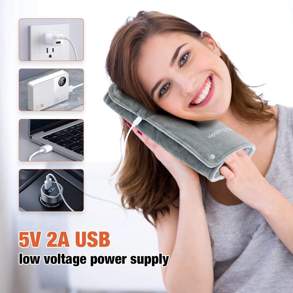Hiver graphène chauffage flanelle hiver thermique main pieds plus chaud Pad USB électrique chauffe-m