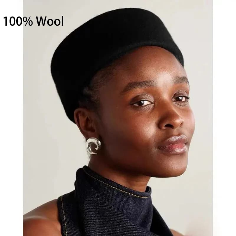Paris chapeaux pour femmes 100% laine béret dur femmes feutre Camel automne hiver chapeau Fedora fas