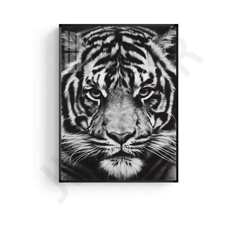 Applique Murale Moderne Simple en Noir et Blanc pour Décoration de Hall, Peinture d'Animaux, Hôtel, 