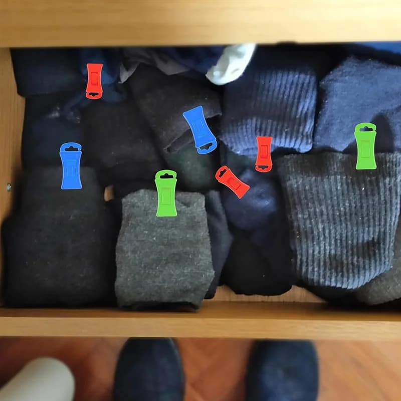 60 pinces à chaussettes pour machine à laver et sèche-linge, pinces à chaussettes avec crochets, por