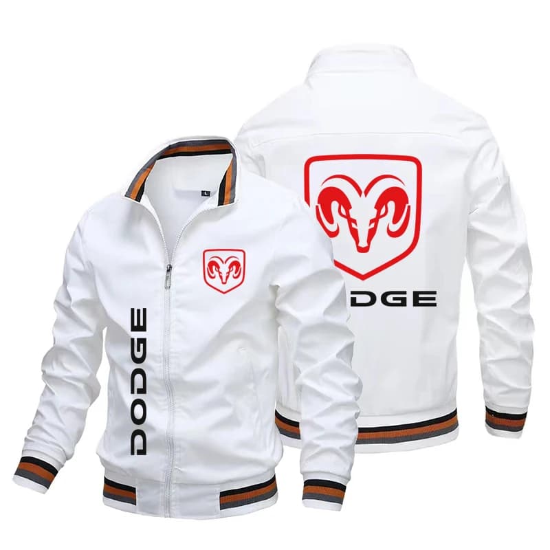 Dodge Logo Cars Summer nouvelle veste bomber décontractée pour hommes, ultra-fine, à fermeture éclai